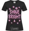 Женская футболка Shine bright winter Черный фото