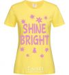 Женская футболка Shine bright winter Лимонный фото
