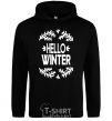 Men`s hoodie Hello winter black фото