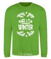 Sweatshirt Hello winter orchid-green фото