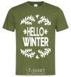 Men's T-Shirt Hello winter millennial-khaki фото