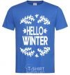 Men's T-Shirt Hello winter royal-blue фото