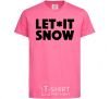 Kids T-shirt Let it snow text heliconia фото