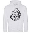Men`s hoodie The Christmas caped kidnapper sport-grey фото