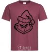 Men's T-Shirt The Christmas caped kidnapper burgundy фото