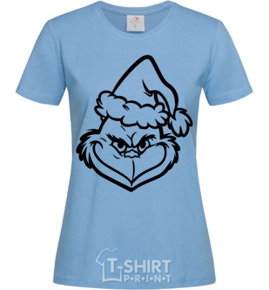Women's T-shirt The Christmas caped kidnapper sky-blue фото