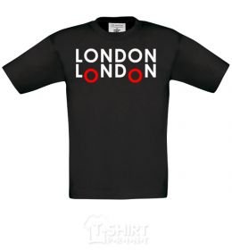 Kids T-shirt London bus black фото