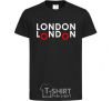 Kids T-shirt London bus black фото