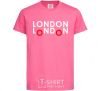 Детская футболка London bus Ярко-розовый фото