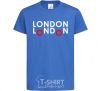Kids T-shirt London bus royal-blue фото