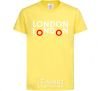 Детская футболка London bus Лимонный фото