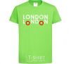Kids T-shirt London bus orchid-green фото