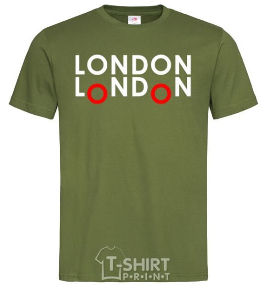 Men's T-Shirt London bus millennial-khaki фото
