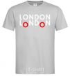Men's T-Shirt London bus grey фото