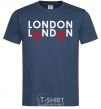 Men's T-Shirt London bus navy-blue фото
