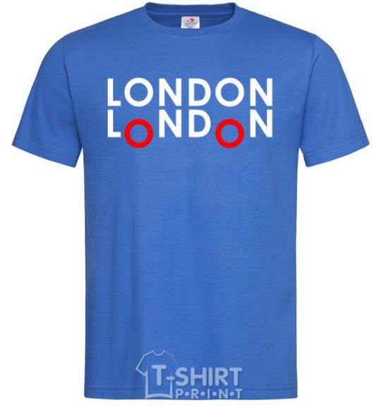 Men's T-Shirt London bus royal-blue фото