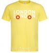 Men's T-Shirt London bus cornsilk фото