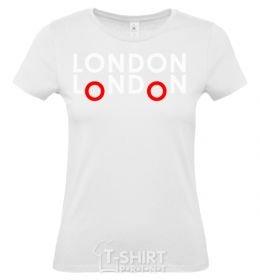 Женская футболка London bus Белый фото