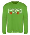 Sweatshirt London bus orchid-green фото