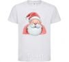 Kids T-shirt Portrait of Santa Claus White фото
