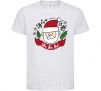 Kids T-shirt Ho Ho Ho Santa White фото