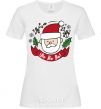 Women's T-shirt Ho Ho Ho Santa White фото