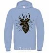 Men`s hoodie Have a happy New Year sky-blue фото