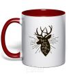 Mug with a colored handle Have a happy New Year red фото