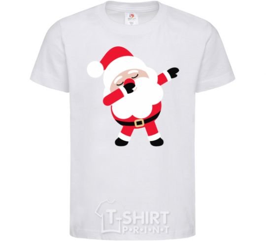 Kids T-shirt Santa Claus dances White фото