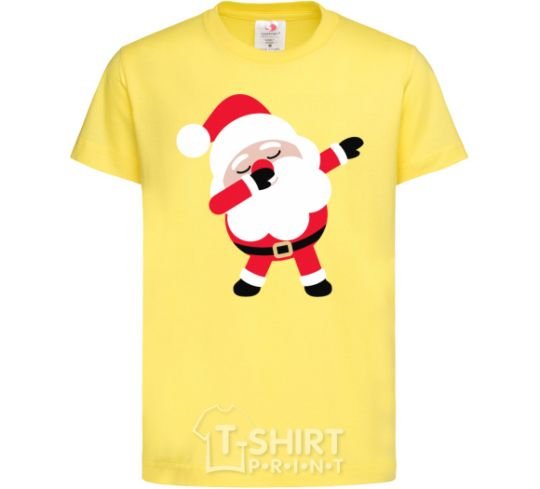 Kids T-shirt Santa Claus dances cornsilk фото