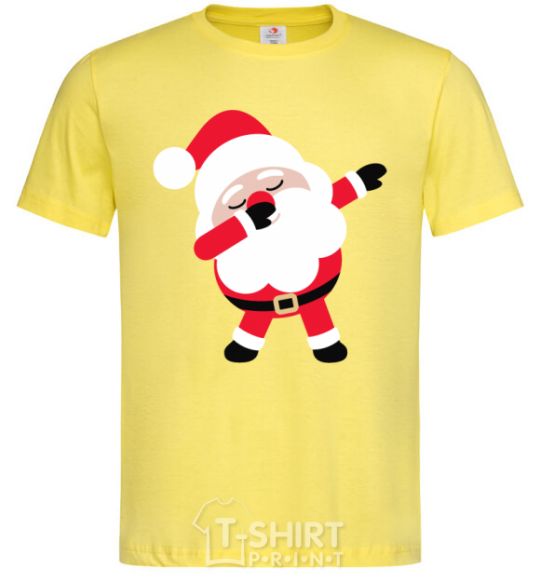 Men's T-Shirt Santa Claus dances cornsilk фото