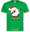 Men's T-Shirt Santa Claus dances kelly-green фото