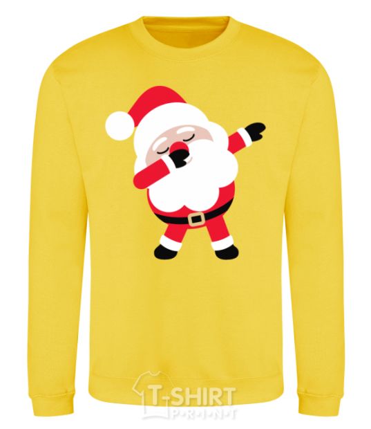 Sweatshirt Santa Claus dances yellow фото