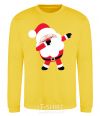 Sweatshirt Santa Claus dances yellow фото