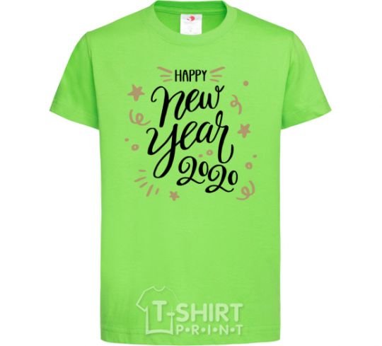 Kids T-shirt Happy New year 2020 orchid-green фото