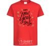 Kids T-shirt Happy New year 2020 red фото