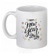 Ceramic mug Happy New year 2020 White фото