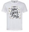 Men's T-Shirt Happy New year 2020 White фото