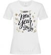 Женская футболка Happy New year 2020 Белый фото