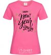 Женская футболка Happy New year 2020 Ярко-розовый фото