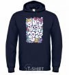 Men`s hoodie Mouse New Year 2022 navy-blue фото