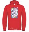 Men`s hoodie Mouse New Year 2022 bright-red фото