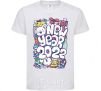 Kids T-shirt Mouse New Year 2022 White фото