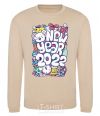 Sweatshirt Mouse New Year 2022 sand фото
