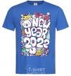 Men's T-Shirt Mouse New Year 2022 royal-blue фото