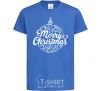 Kids T-shirt Merry Christmas toy royal-blue фото