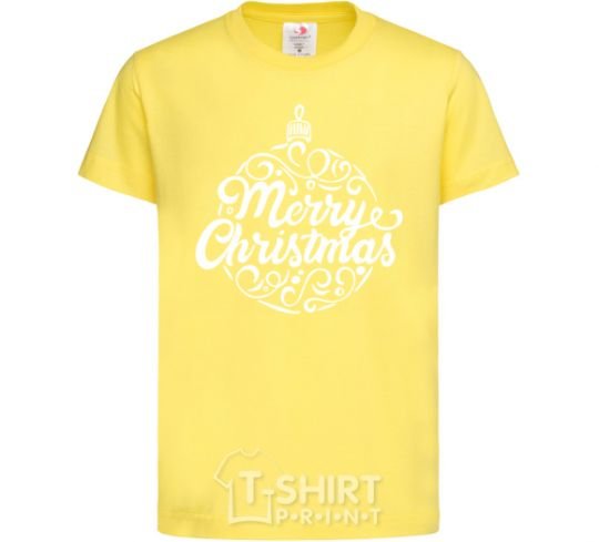 Kids T-shirt Merry Christmas toy cornsilk фото