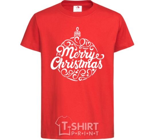 Kids T-shirt Merry Christmas toy red фото