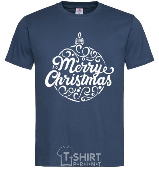 Men's T-Shirt Merry Christmas toy navy-blue фото