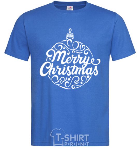 Men's T-Shirt Merry Christmas toy royal-blue фото